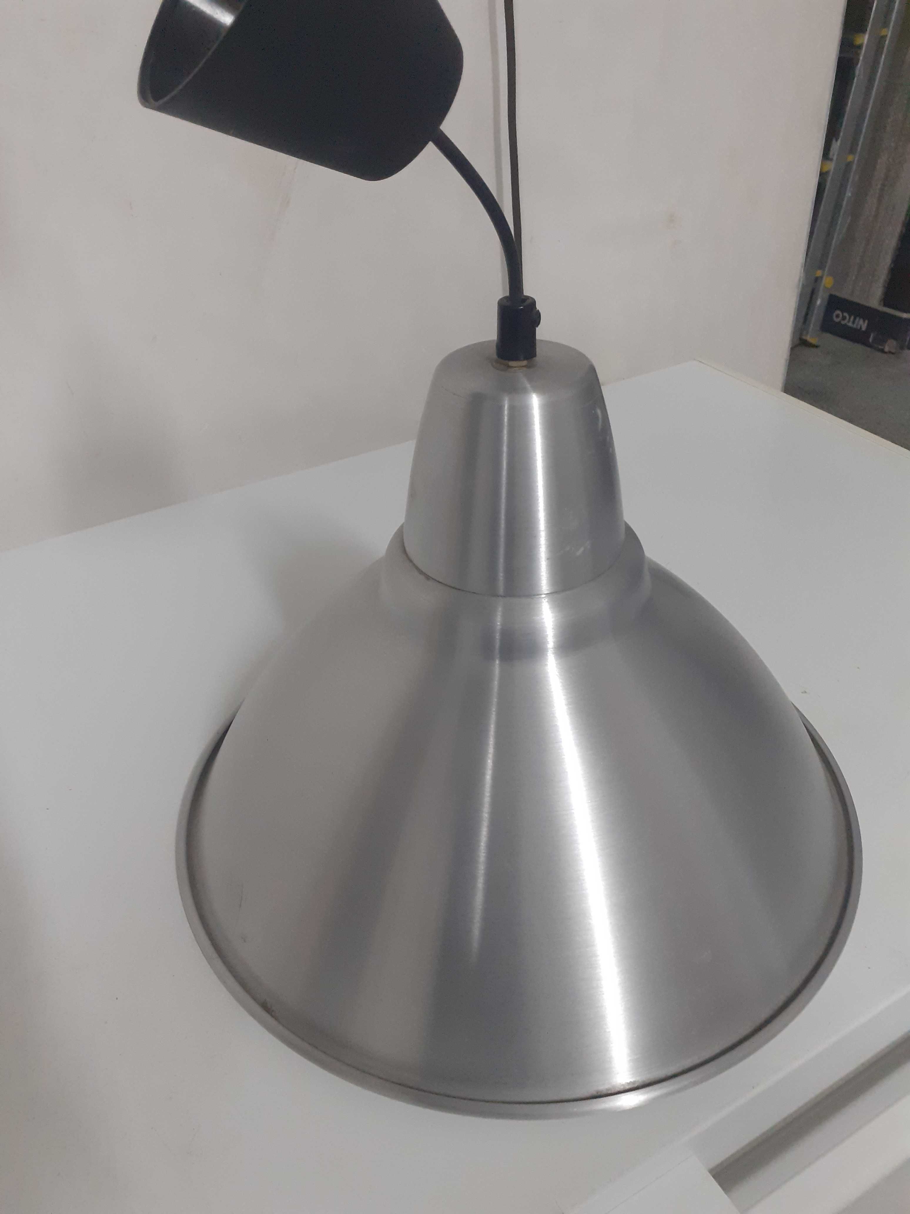 Duża lampa Ikea chrom szczotkowany