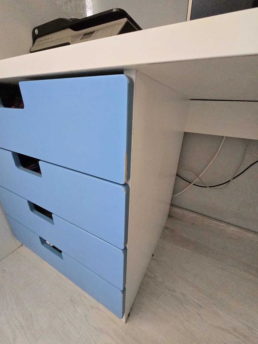 Łóżko dziecięce/młodzieżowe IKEA piętrowe materac biurko szafa