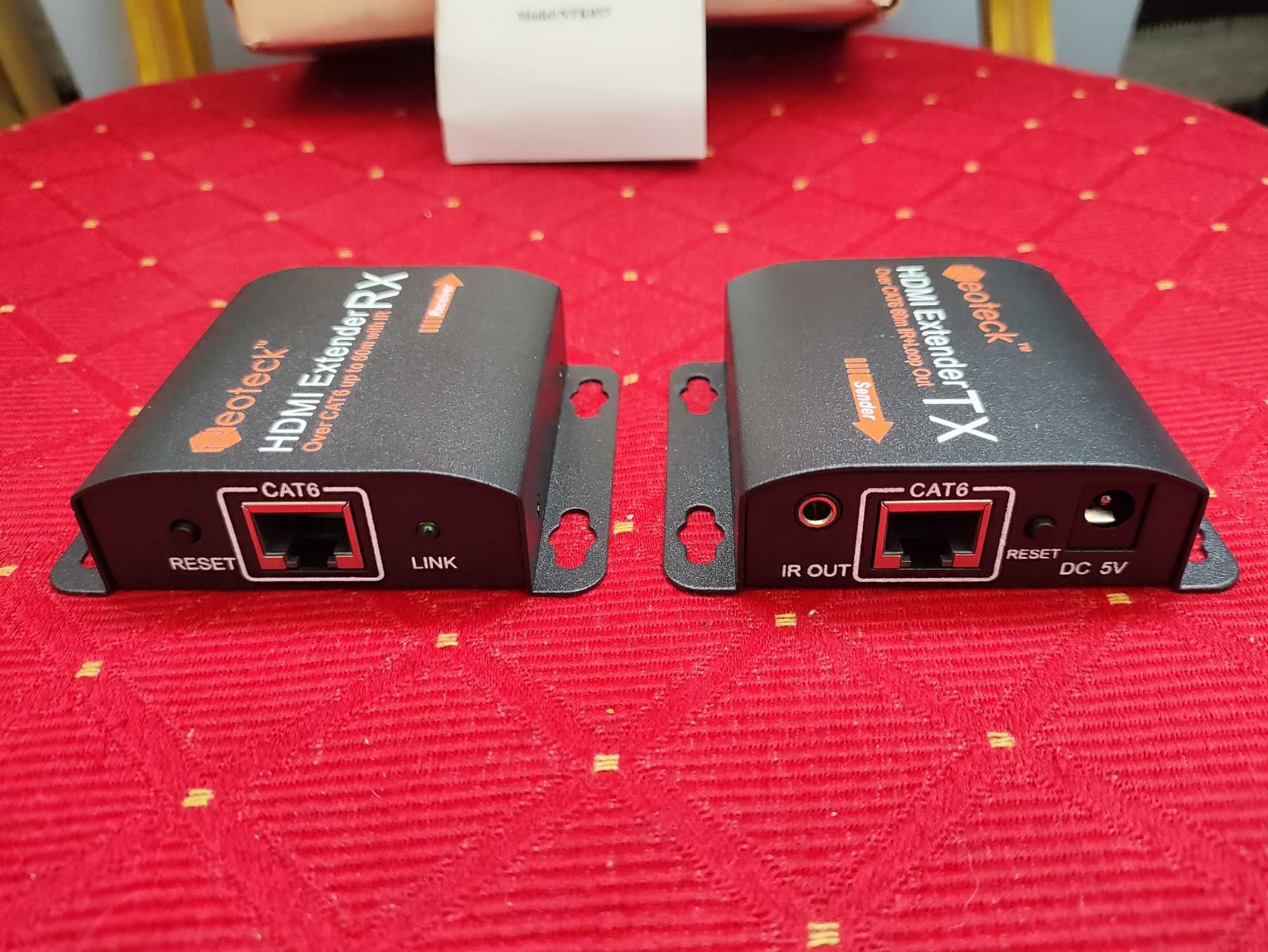 Neoteck Przedłużacz HDMI Extender RJ45 NTK014 CAT6 Cat7