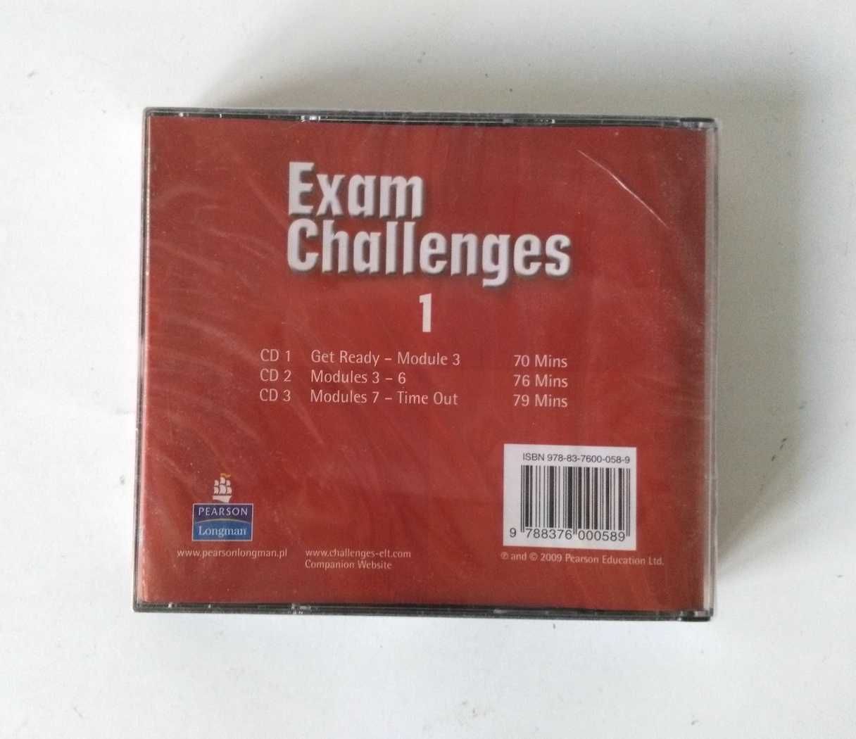 Płyty CD Exam Challenges 1 do podręcznika angielski