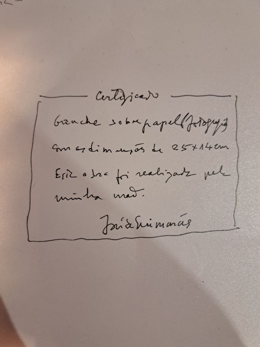José de Guimarães-Guache c/Certificado