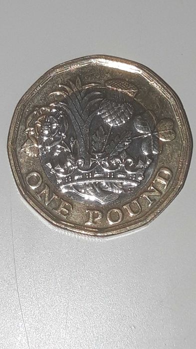 Moeda One Pound de 2016.