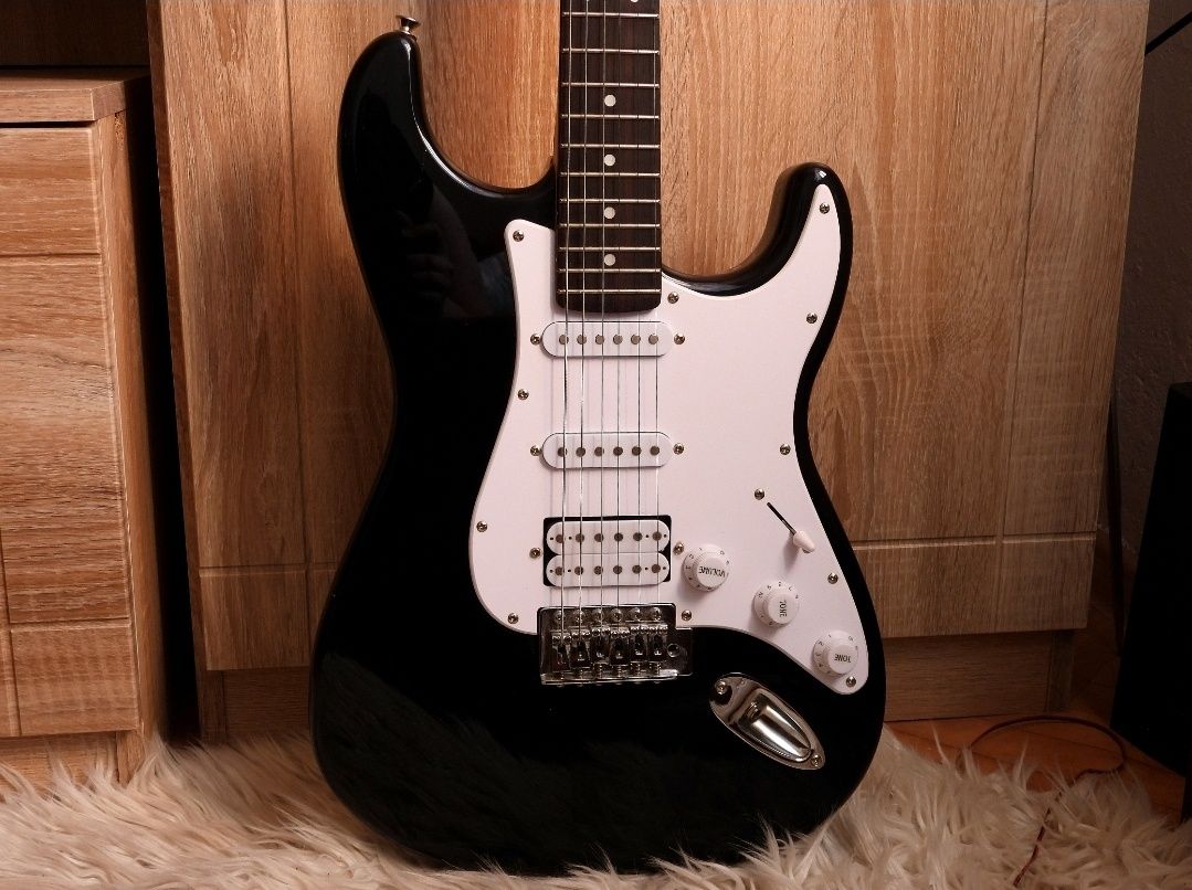Gitara elektryczna Arrow ST 211 Deep black - po serwisie lutniczym