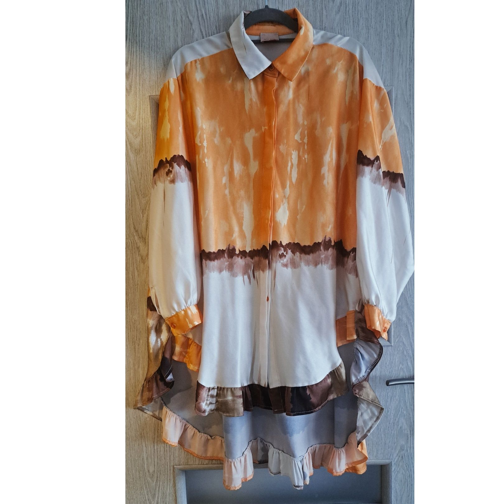 Długa koszula damska tunika Zeta Otto plus size unikat Xxl 48 50