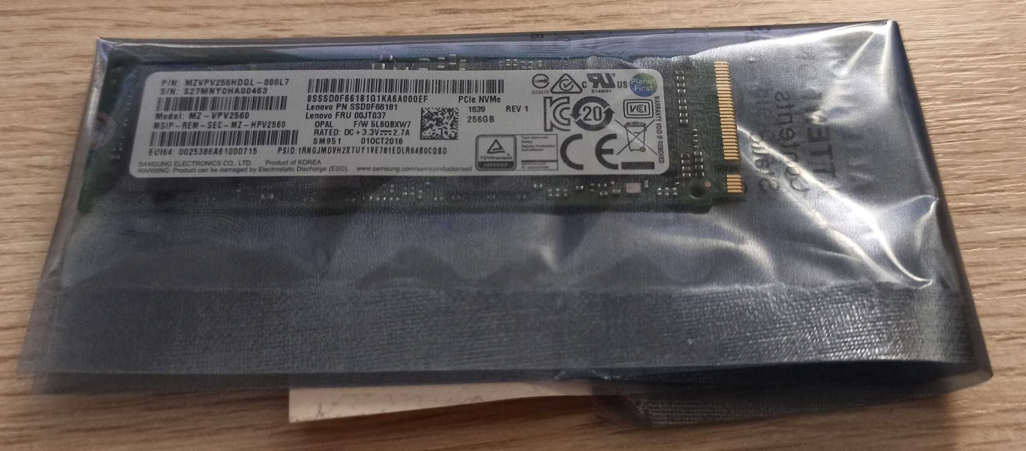 2 x Nowy Dysk SSD Samsung SM 951 256 GB M.2 SATA NVME