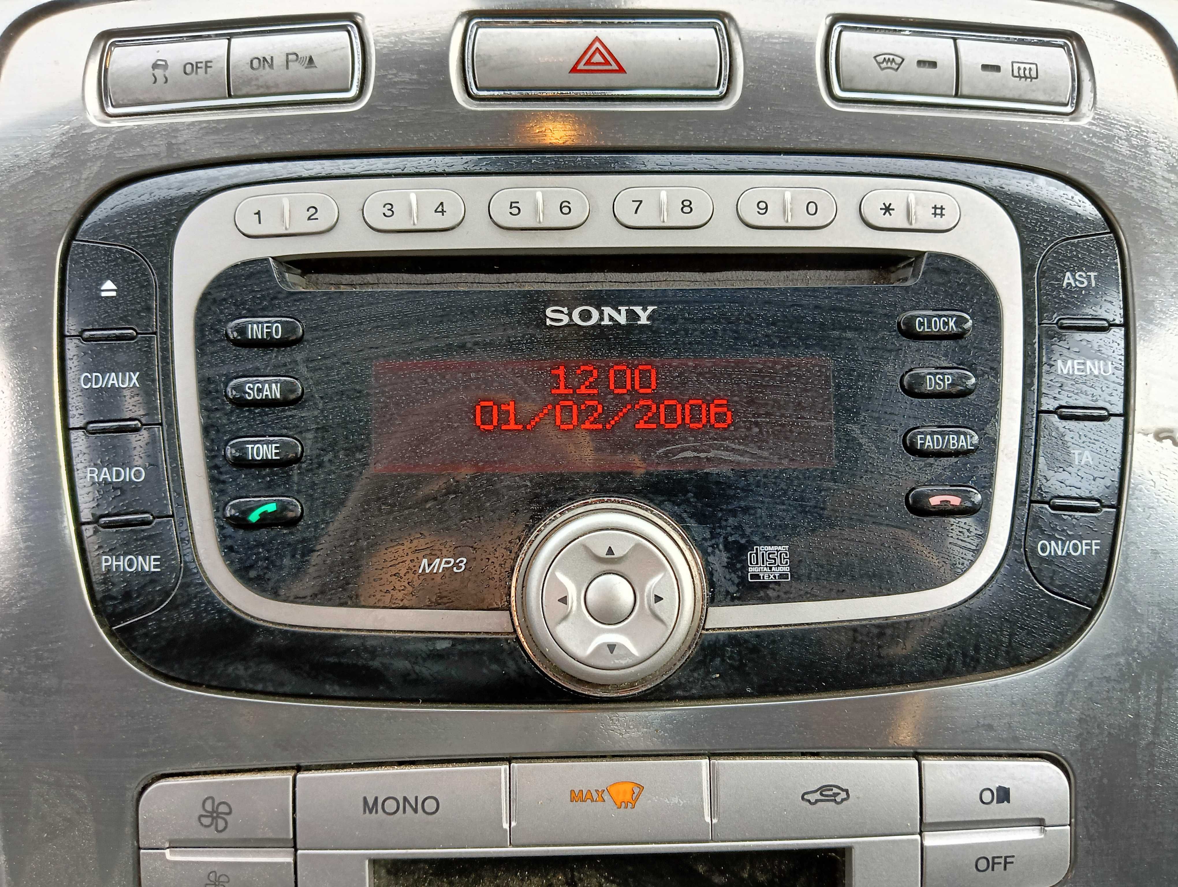 Ford Galaxy MK3 III Mondeo MK4 IV S-MAX radio cd sony