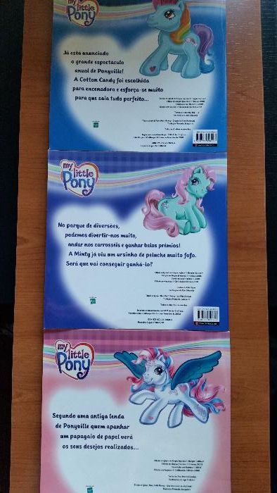 NOVOS| 3 Livros colecção My Little Pony