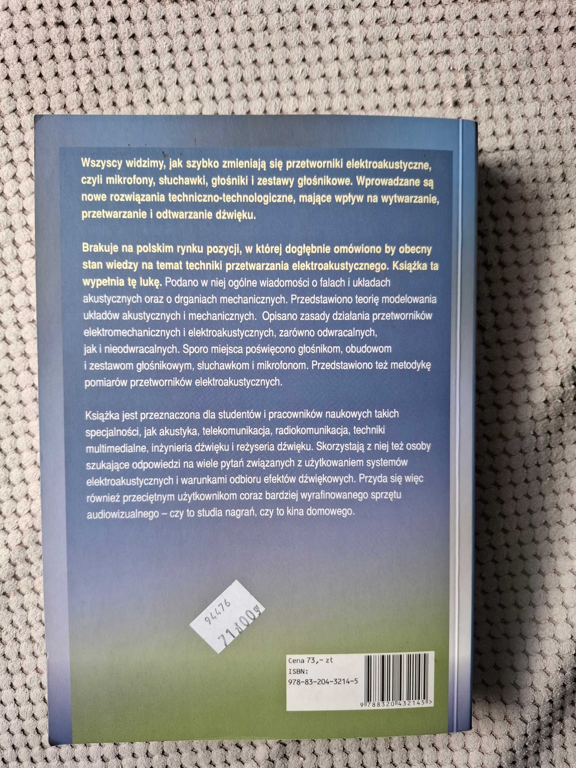 Przetworniki Elektroakustyczne Dobrucki Andrzej