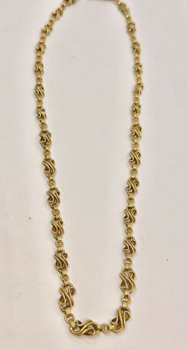 Złoty łańcuszek z początku XX wieku - 585 - PIĘKNY- STAN IDEALNY