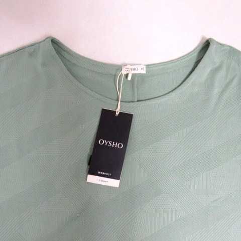 BLUZKA sportowa damska żakardowa KOSZULKA DO TRENINGU szybkoschnąca S