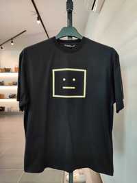 Футболка Acne Studios Exford Metallic Face Tee Black