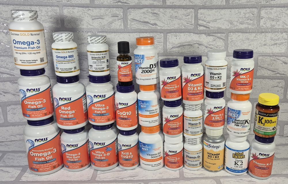 D3, Omega3, магній, лецитин, йод, iron, колаген, таурін, Гінкго білоба