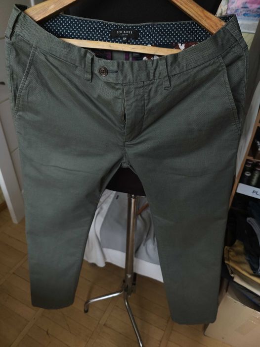 Джинсы (chino Ted Baker Англия w32 stretch green grey.