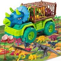 Zabawka ciężarówka dinozaur + mata