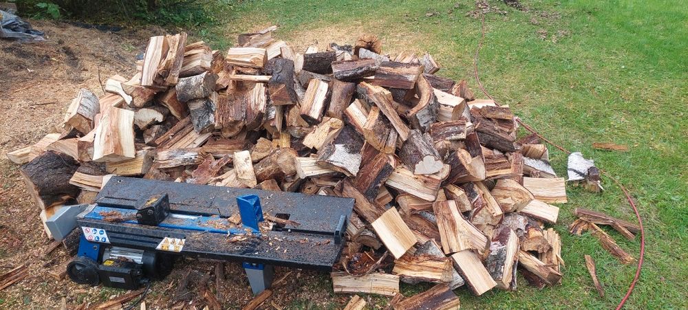 Cięcie i łupanie drewna