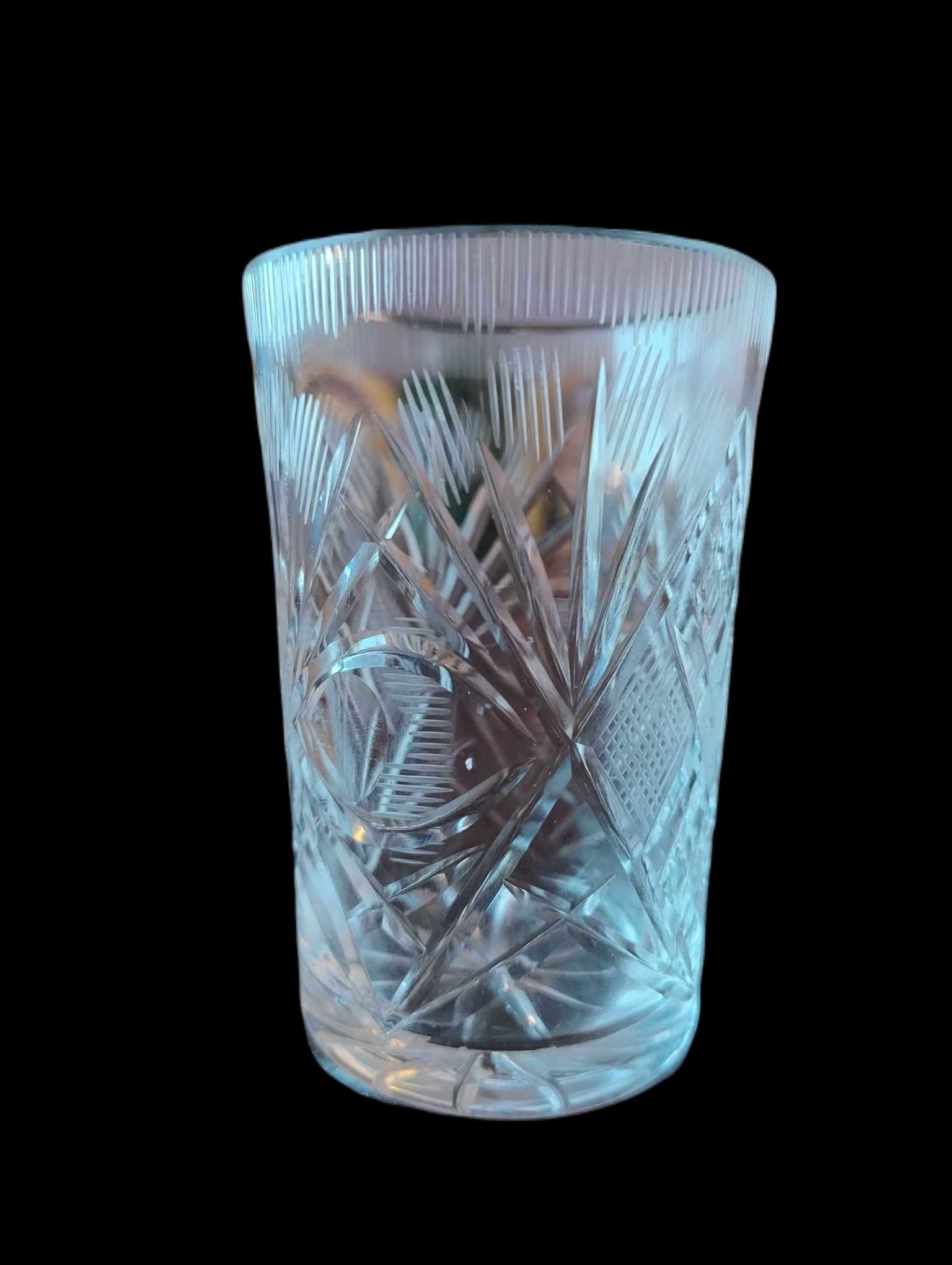 Szklanki kryształowe PRL kryształ szklanka Vintage Retro 250ml