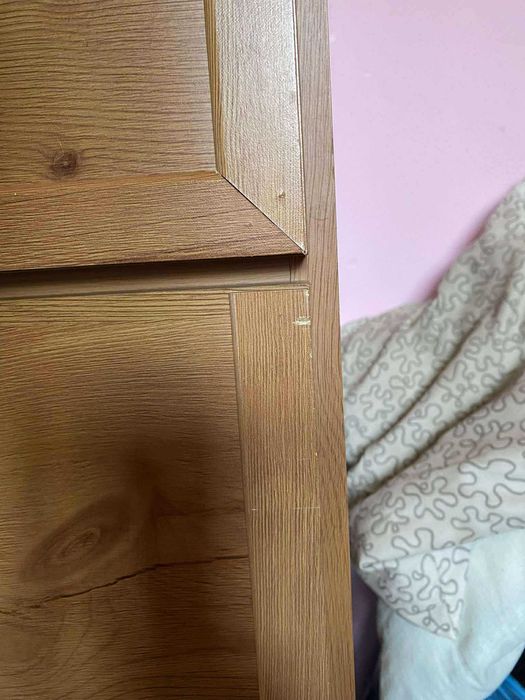 Zestaw mebli, komoda, szafa, biurko, 2 szafki wiszące