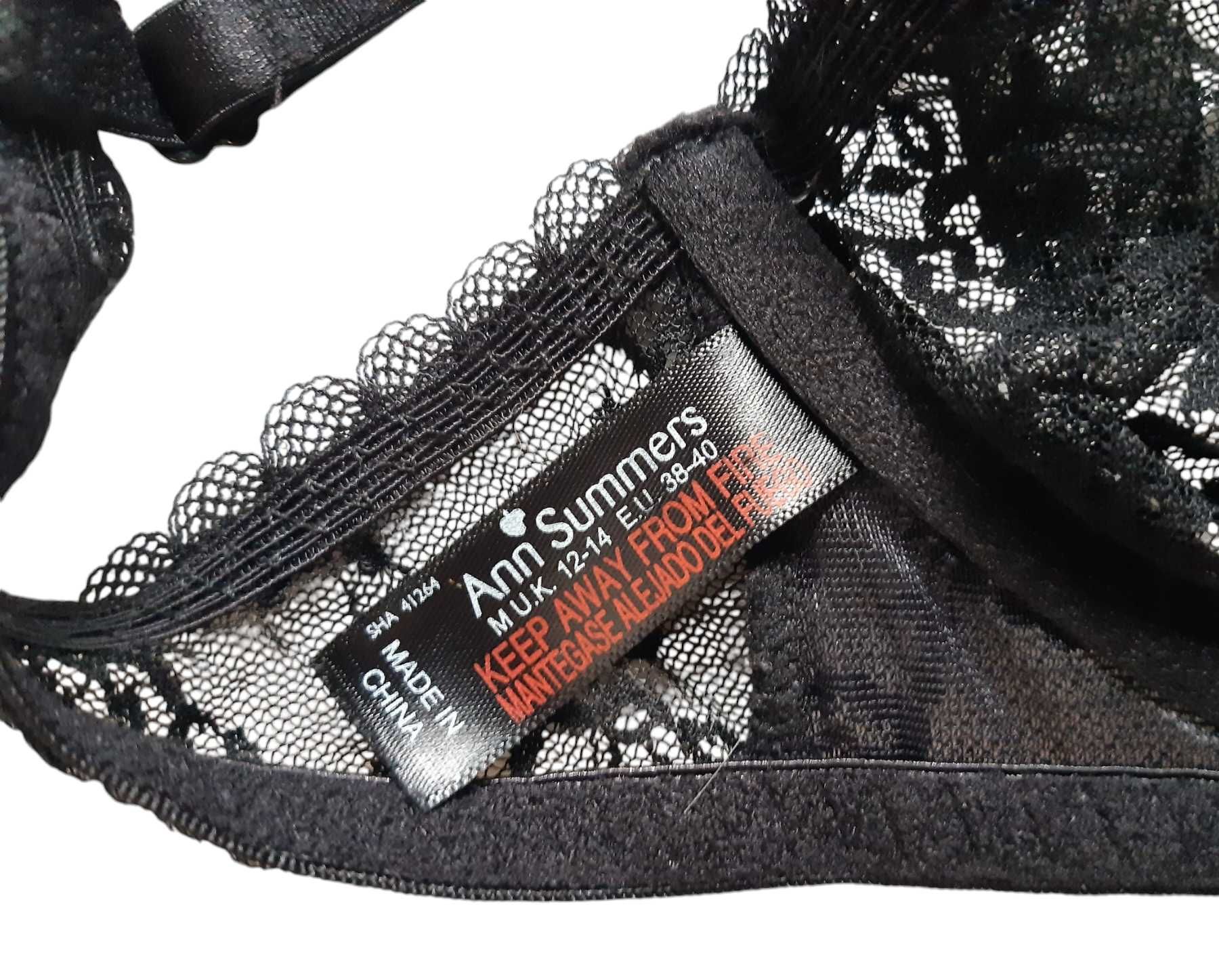 Koronkowy stanik biustonosz Ann Summers 38,M bielizna erotyczna