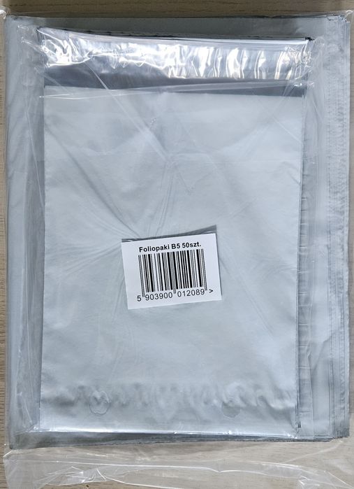 Białe Foliopaki Kurierskie A3 310x420mm 50 sztuk + b5 50szt 190x250mm