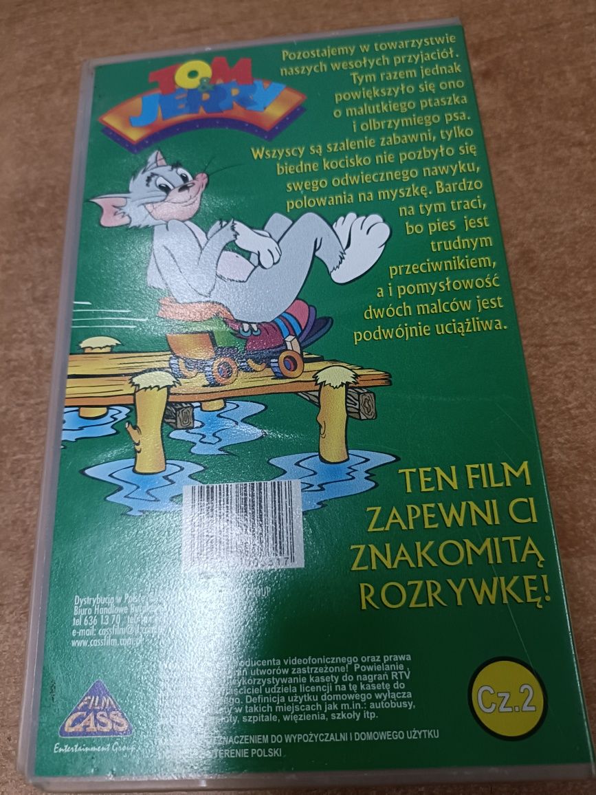 Kaseta VHS Tom i Jerry Pizza