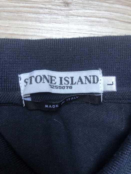 Granatowa koszulka polówka stone island męska