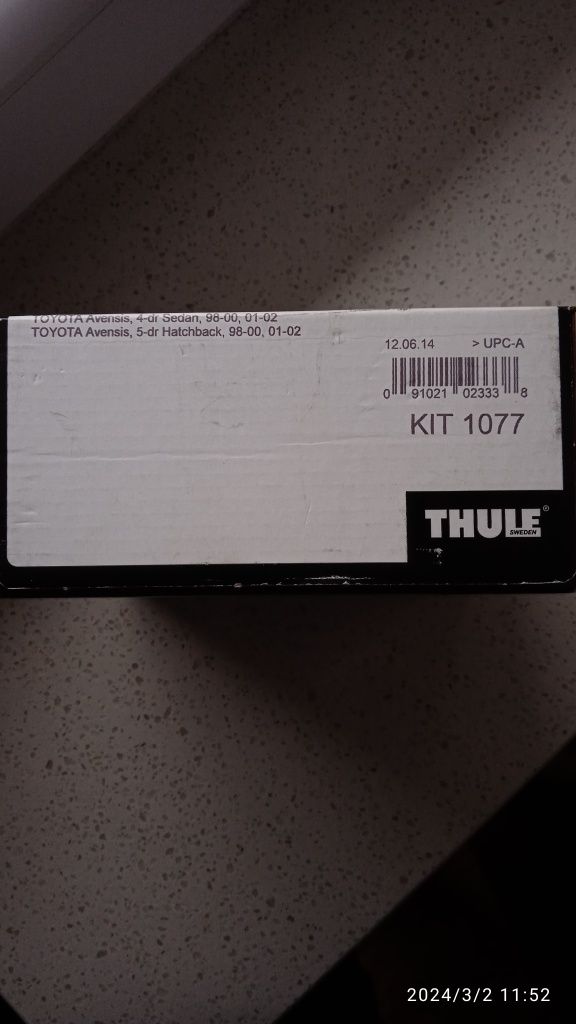 Kit Thule 1077 dla Toyota Avensis T22