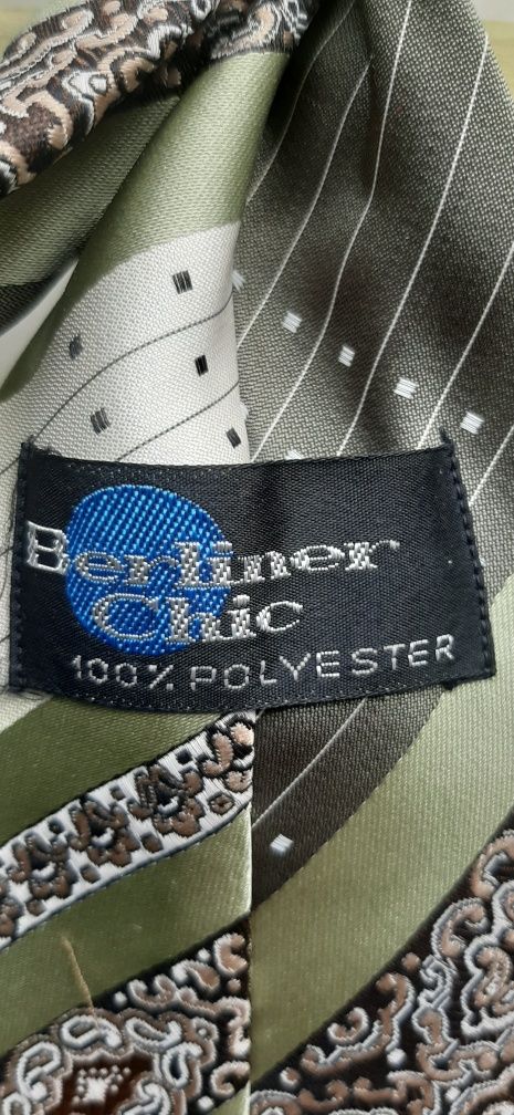 Krawat męski w pasy firma BERLINER CHIC
