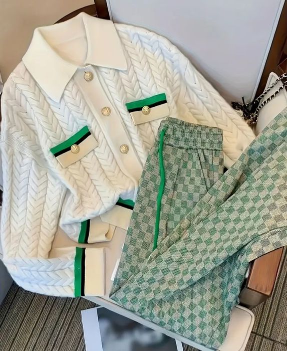 Костюм вовняна кофта штани в стилі Gucci