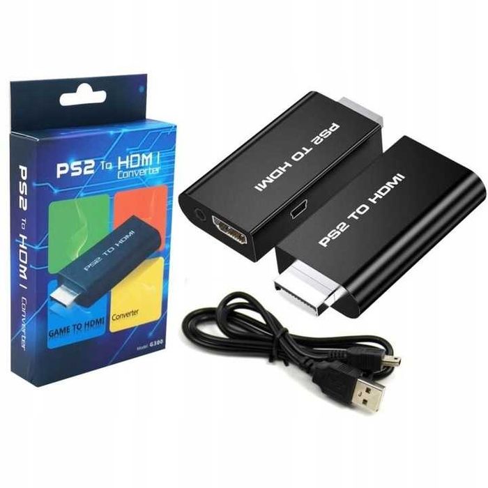 Adapter Konwerter PS2 do HDMI Przejściówka audio 1080p
