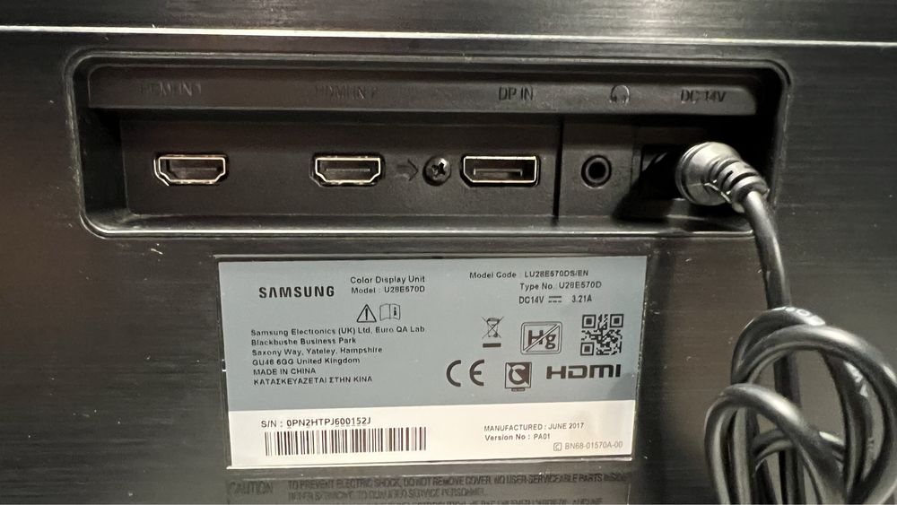 Monitor Samsung LU28E570DS/EN (Gaming)