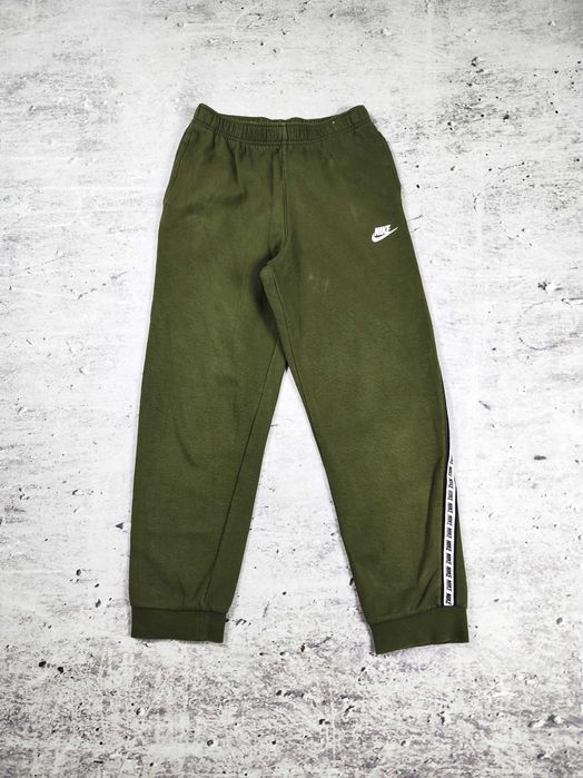 Spodnie dresowe Nike bawełniane dresy khaki r. M