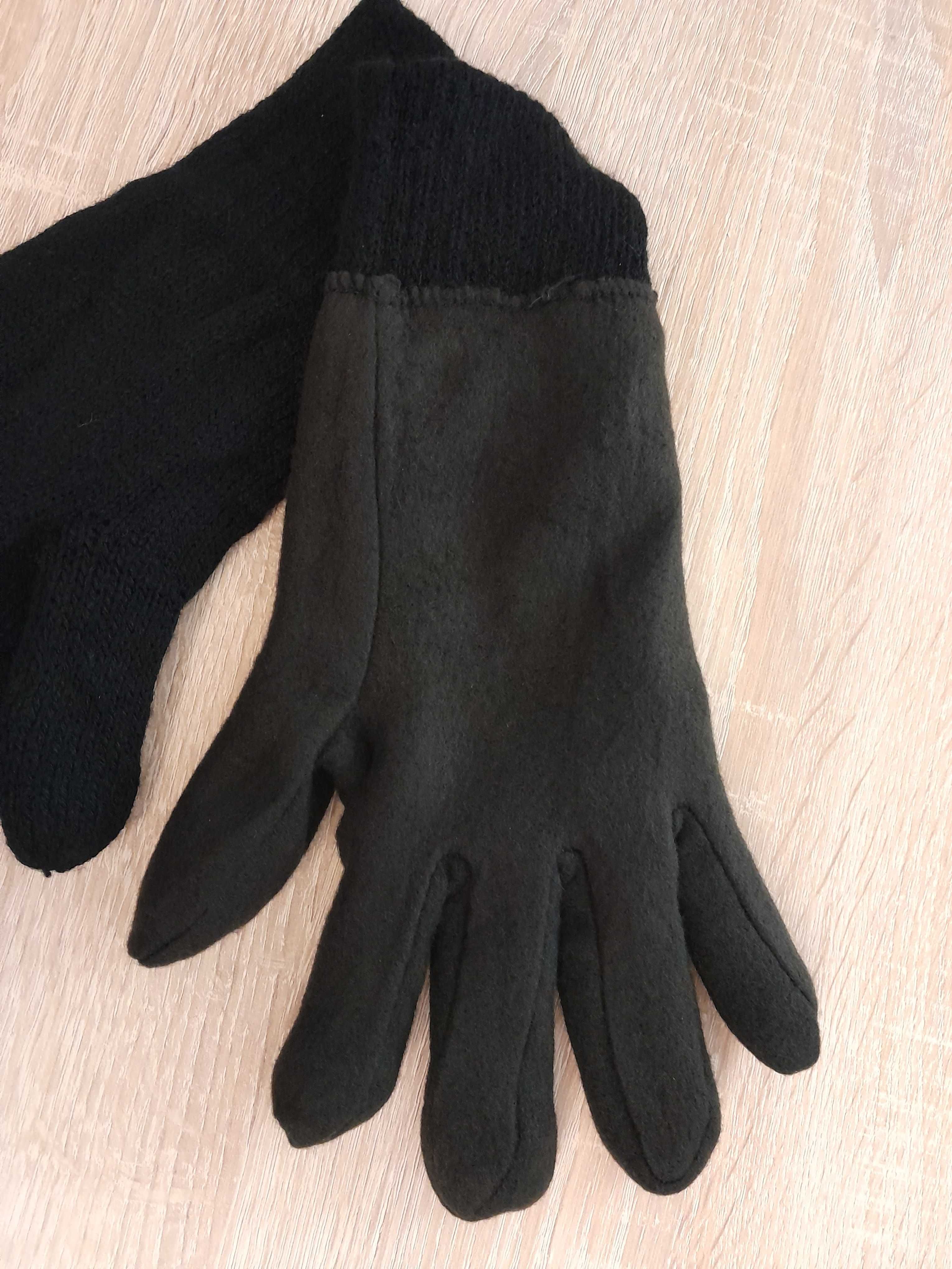 Rękawiczki z dzianiny Thermolate_ nowe w czarnym kolorze, ciepłe, XXL