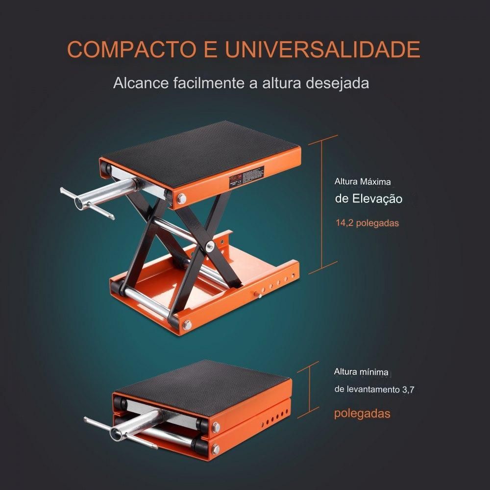 Plataforma de Elevação de Motocicleta Hidráulica de 500 kg