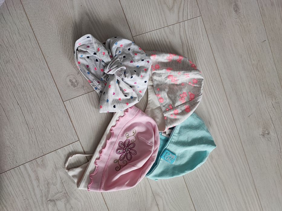 Czapeczka turban wiosenne przejściowe 44/46 - 5 szt.