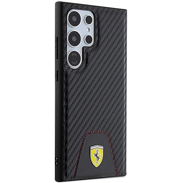 Etui Ferrari Carbon Stitched Bottom na Samsung Galaxy S24 Ultra - czar