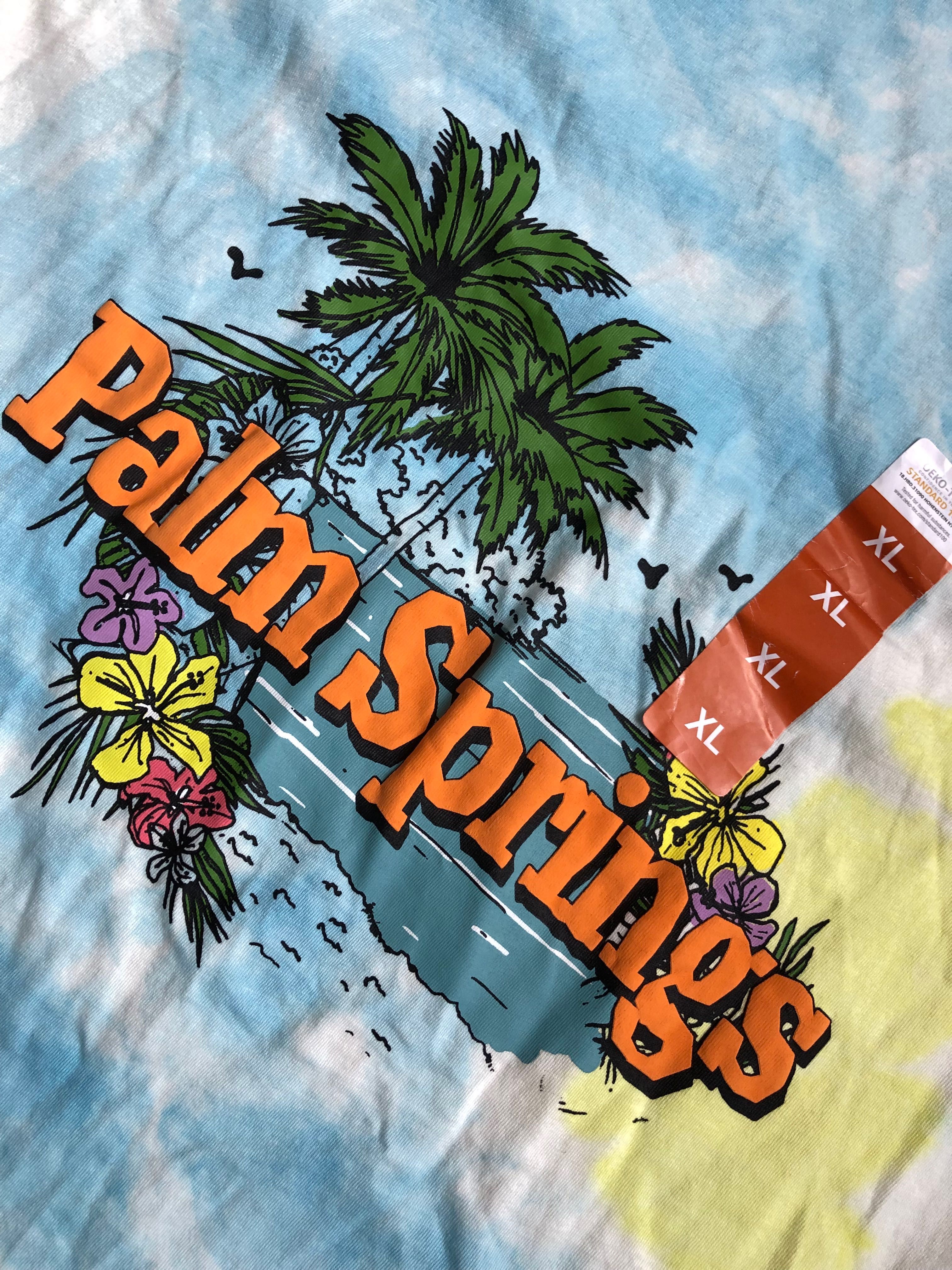 Koszulka męska Primark Palm springs tai dai print