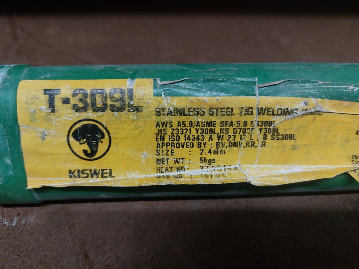 Drut spawalniczy TIG Kiswel T -  309L stal nierdzewna