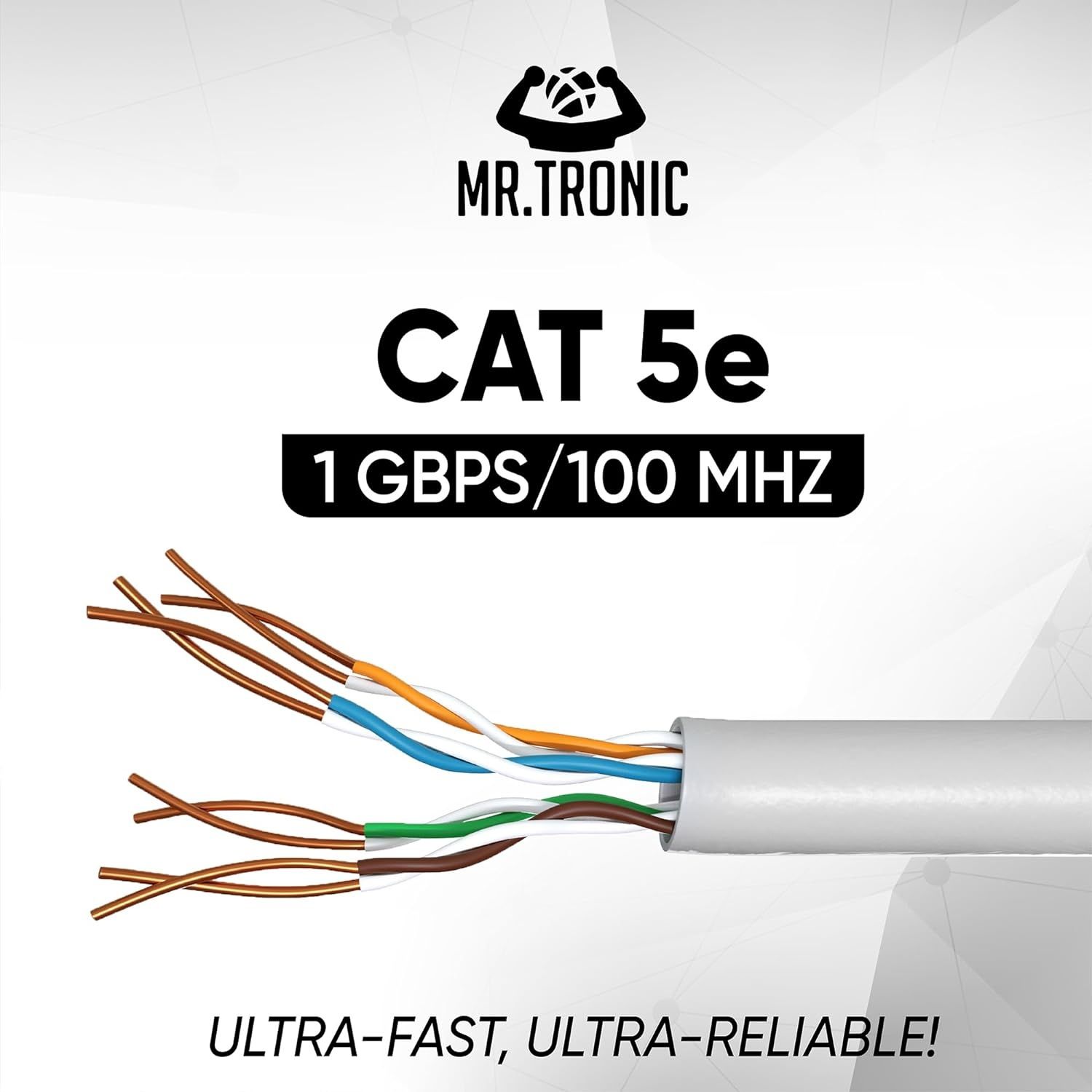 Mr Tronic Kabel sieciowy Ethernet 5E LAN 305m