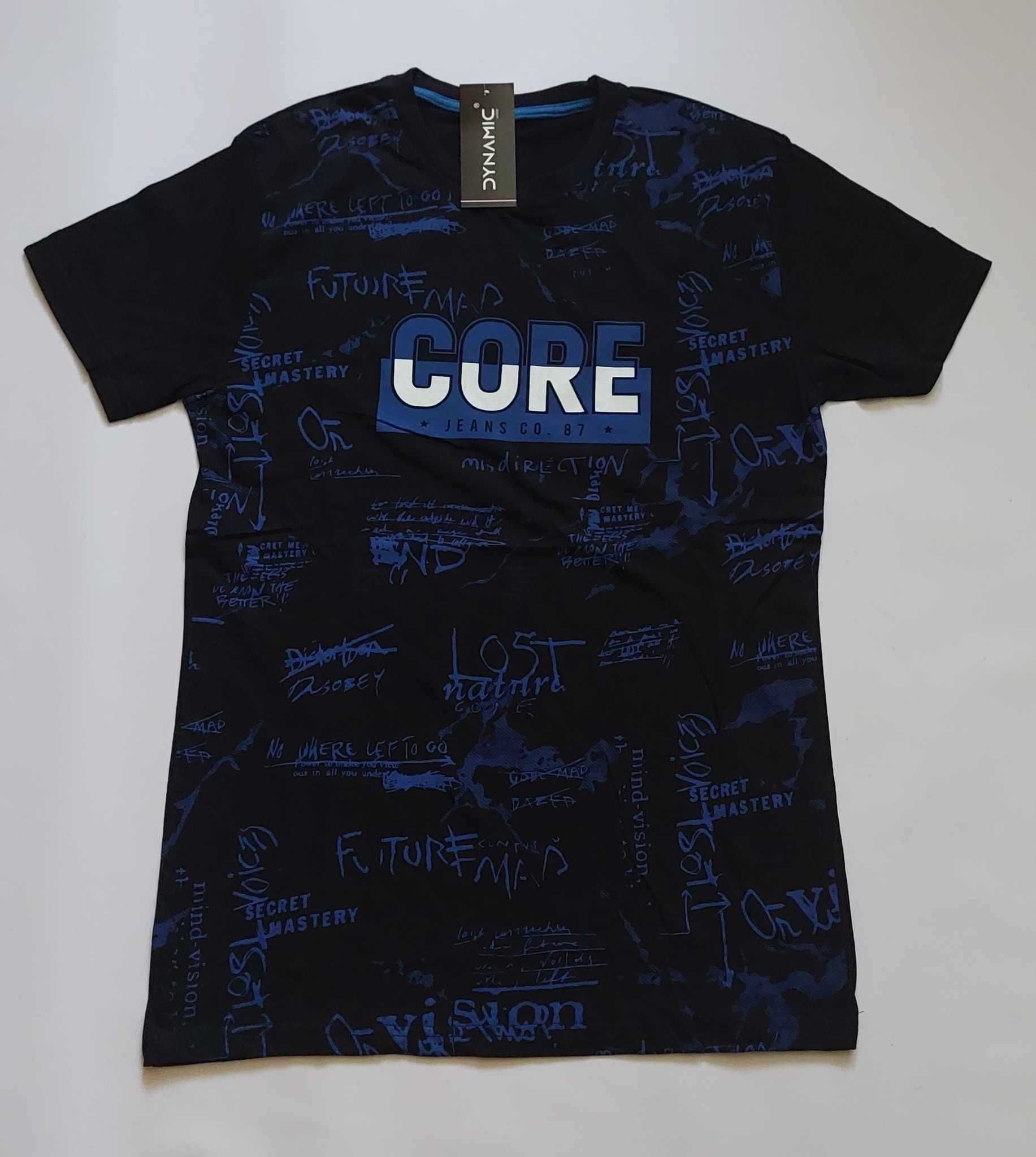 Koszulka męska bawełna t-shirt męski turecki DYNAMIC r. M obwód 104 cm