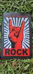 Rock Metal placa decorativa em metal