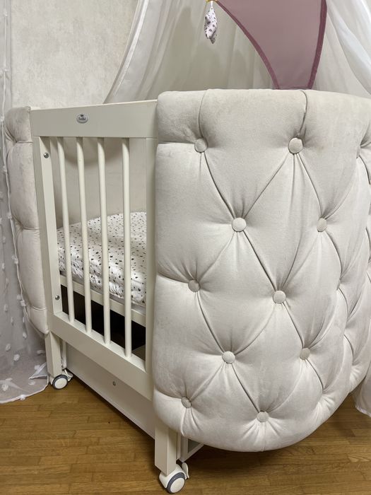 Дитяче овальне ліжко трасформер ovalbed