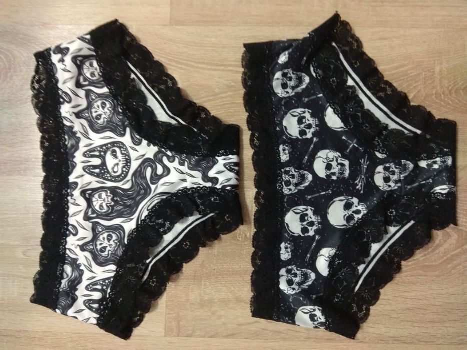 Goth Emo Majteczki z koronką Halloween