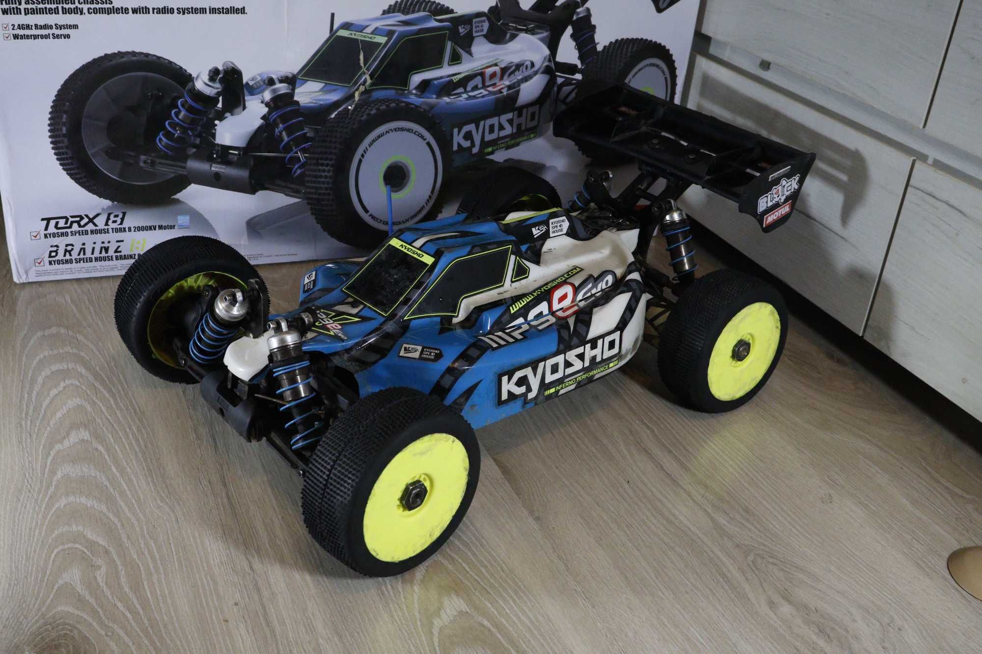 Kyosho Mp9e evo bez elektroniki rc Model buggy 1/8 zawodniczy,+ części