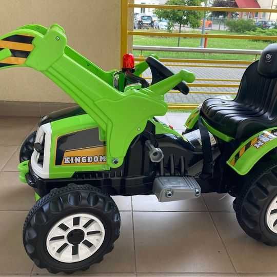 Pojazd Koparka Traktor Zielona KINGDOM