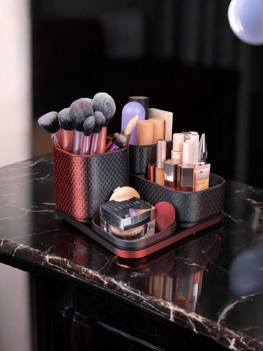 Modułowy Organizer na Kosmetyki Diamond Chic z Hipnotyzującym Blaskiem