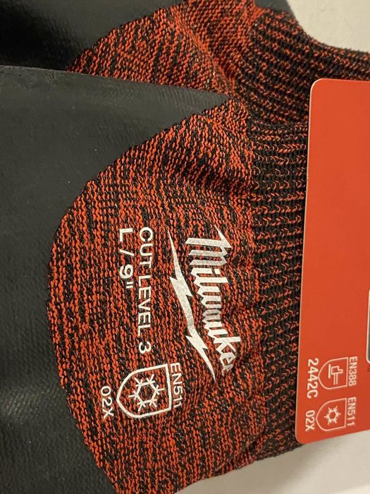 Milwaukee зимові теплі латексні рукавички розмір L/9 Оригінал США