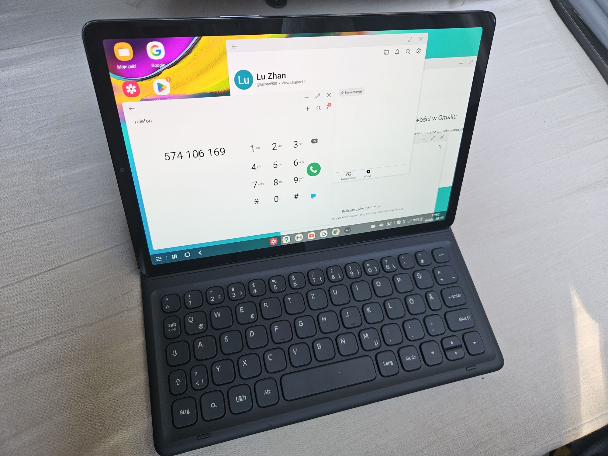 Samsung Galaxy Tab S5e, LTE,Super Stan,Book Cover Keyboard,Samsung Dex