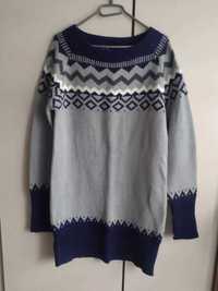 Vintage sweter damski oversize vintage wełna L 40