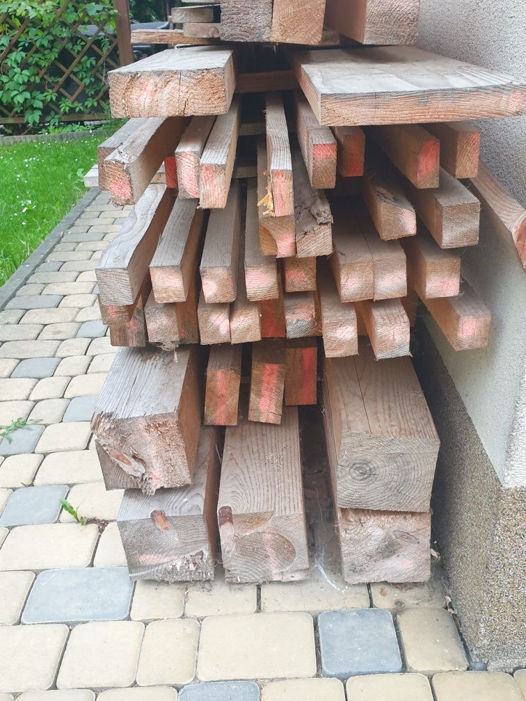 Drewno na wiatę, pergola, zadaszenie, posiadam kotwy, śruby, wkręty.