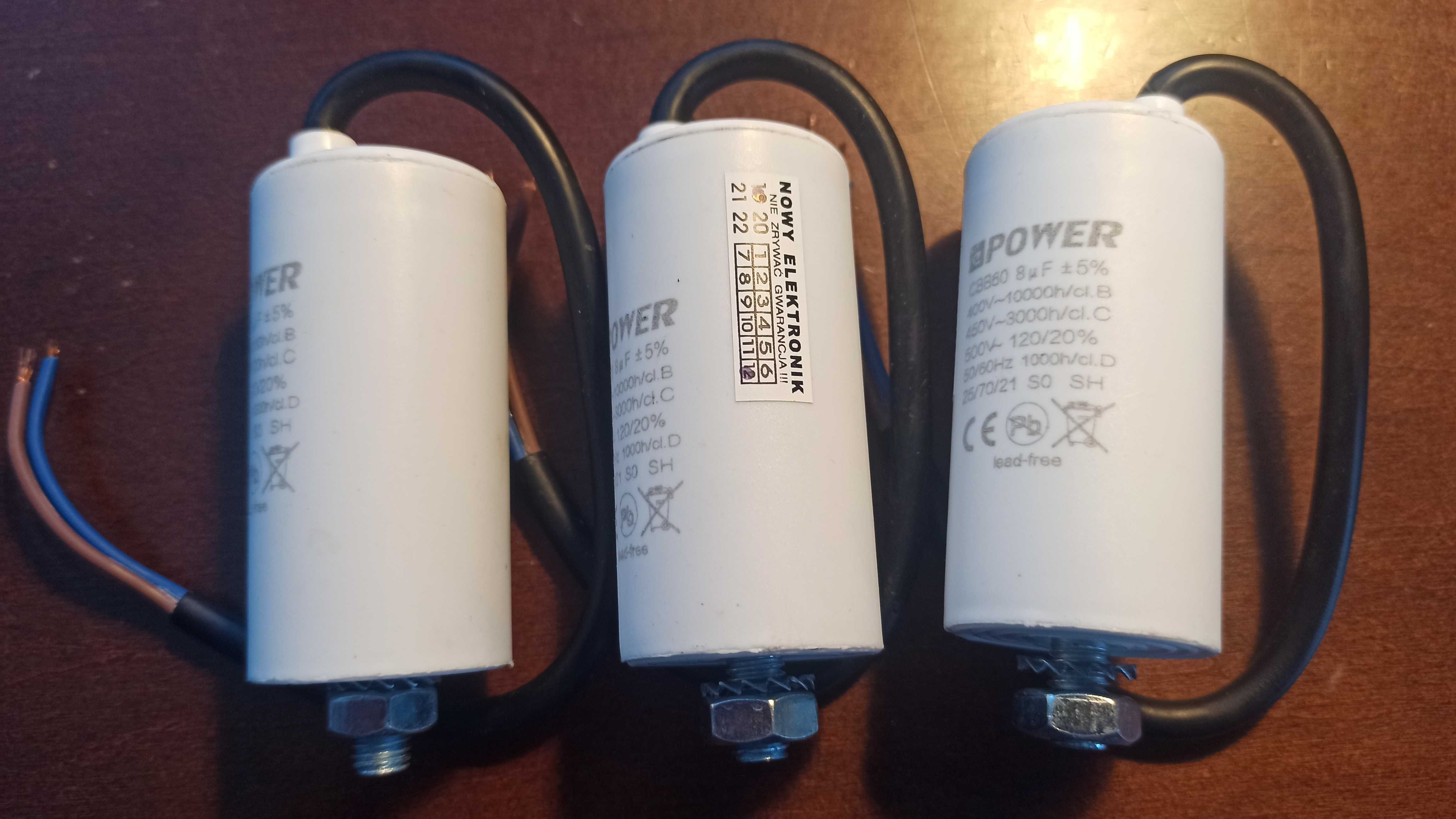 Kondensator rozruchowy 8uF 450V CBB60 Nepower